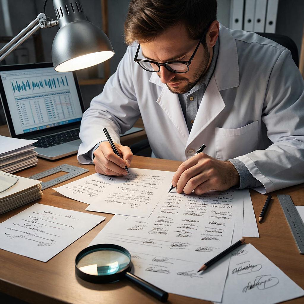 Тайны чернильных лабиринтов: как почерковедческая экспертиза в Краснодаре разоблачает имитацию почерка и подписей